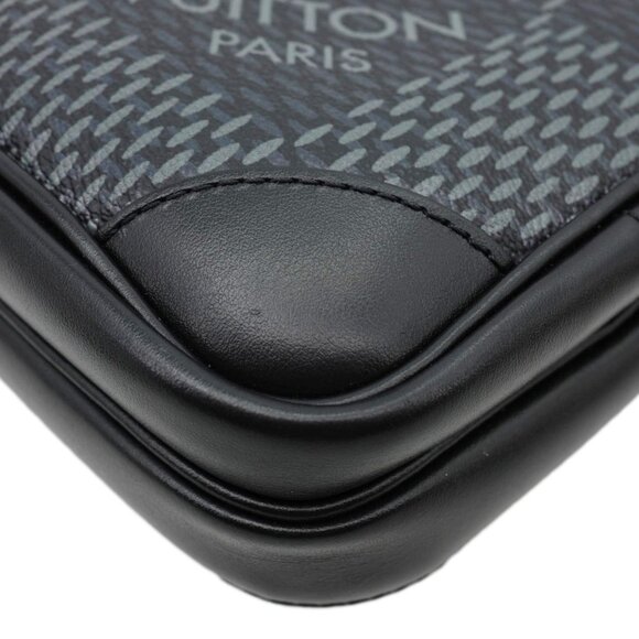 Louis Vuitton Amazone Sling Damier Graphite Crossbody Bag Black - Picture 9 of 14